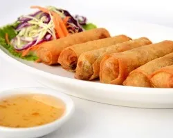 三丝春卷 Deep Fried Vegetable Spring Rolls | Customer Photo | Peng Cheng Northern Jiangsu Cuisine | 彭城小厨